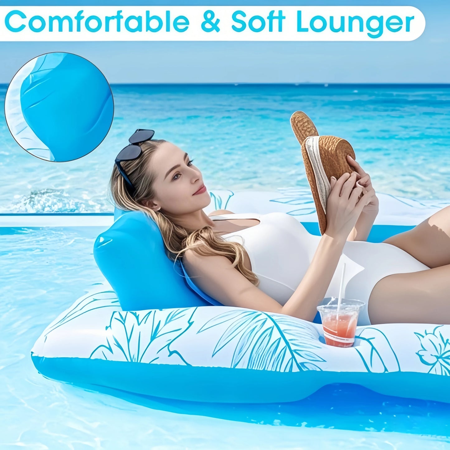 Portable inflatable mattress