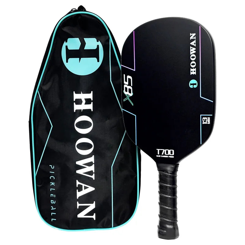 Full Carbon Pickleball Paddle 4-Ply T700 Carbon Fiber Grit Surface