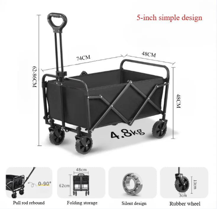 Large Capacity Camping Cart