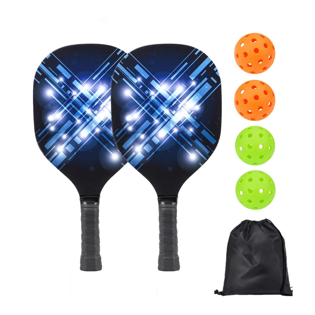 Pickle Ball Paddle Set w/ Portable Carry Bag