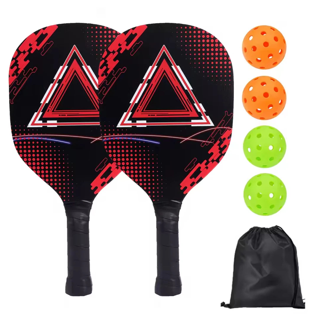 Pickle Ball Paddle Set w/ Portable Carry Bag