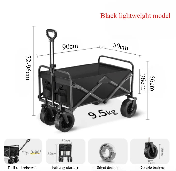 Large Capacity Camping Cart