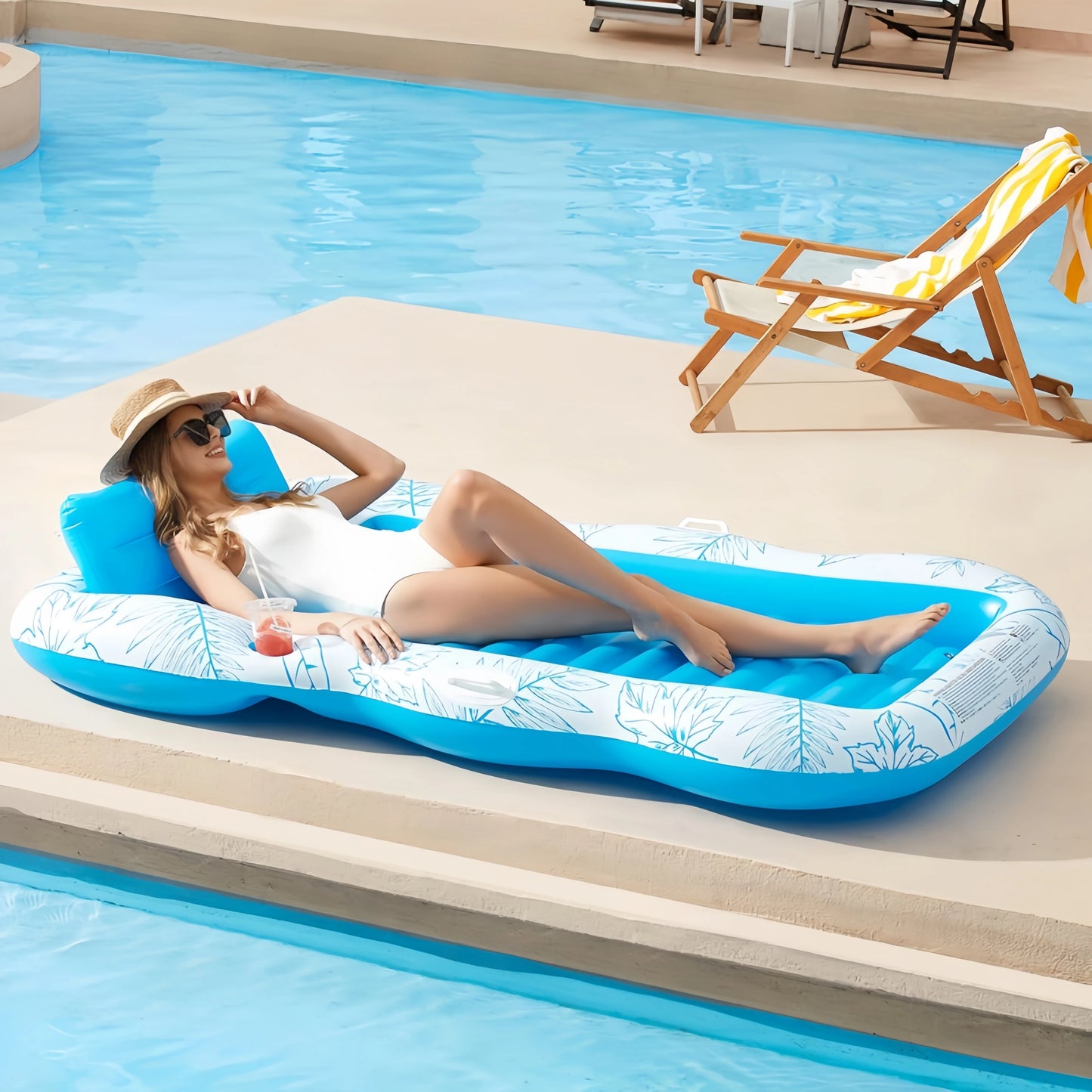 Portable inflatable mattress