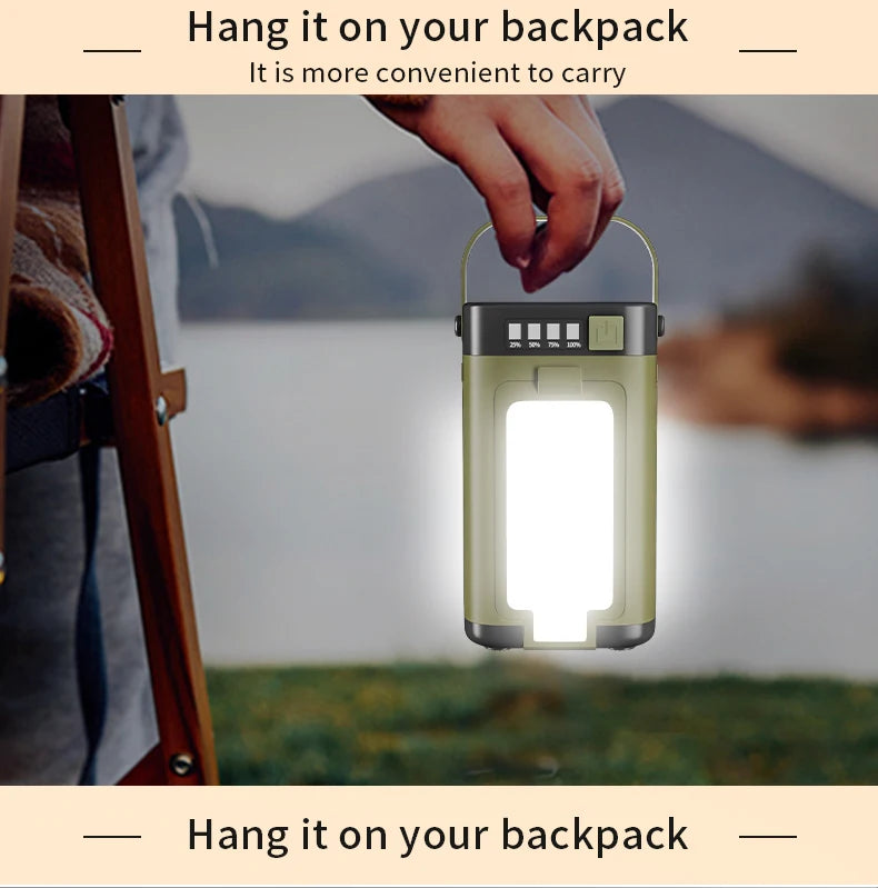 Solar Camping Lantern with USB Output