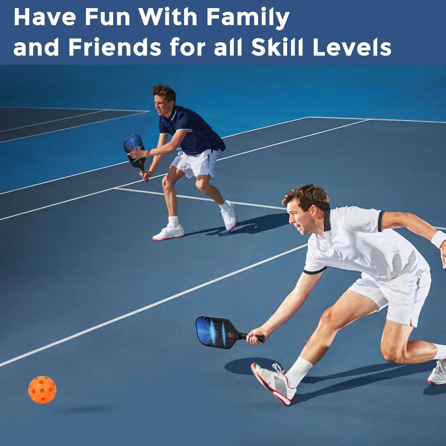 Pickleball Paddles Set w/ Carrying Bag
