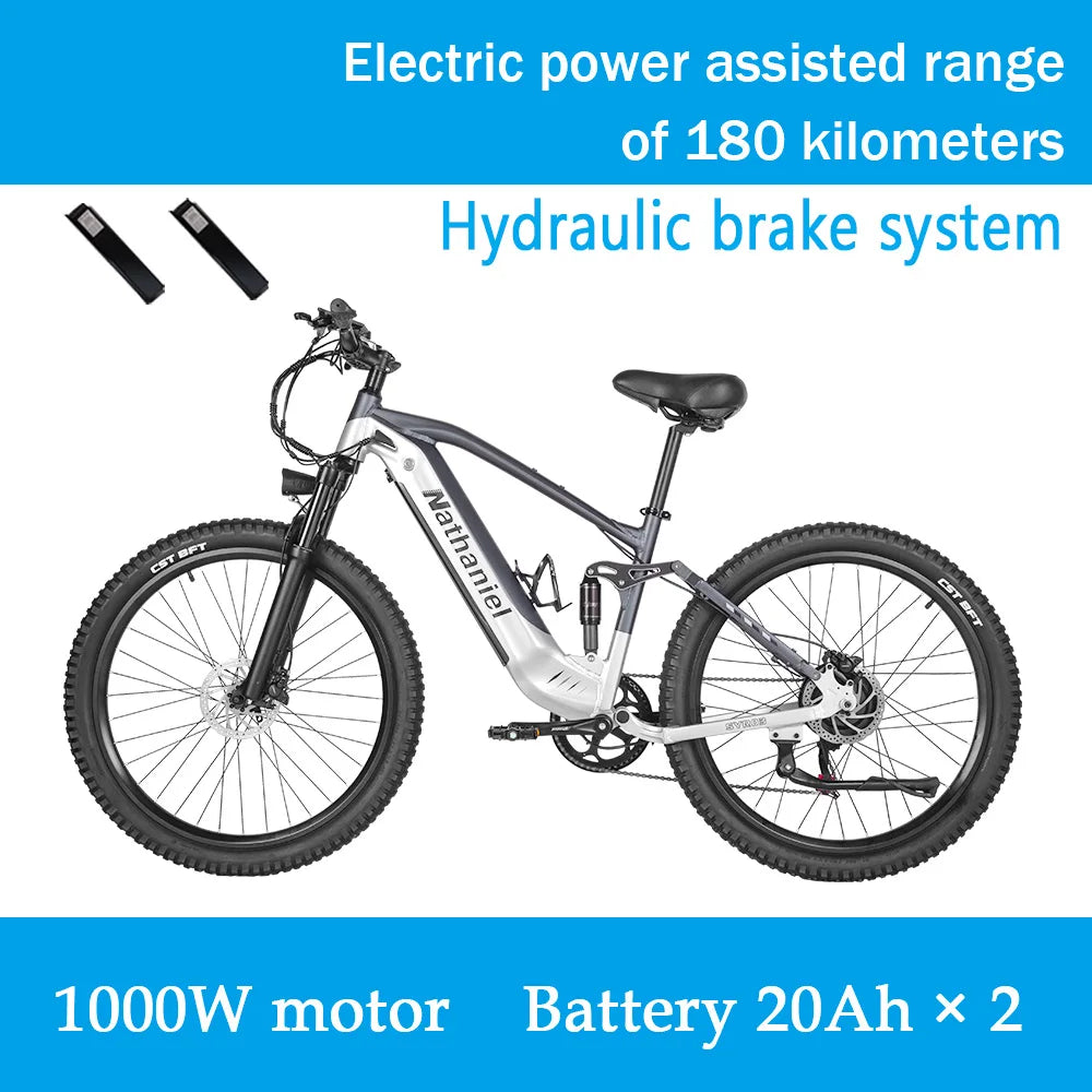 E-bike 27.5-inch 48V 1000W Motor soft tail shock absorption