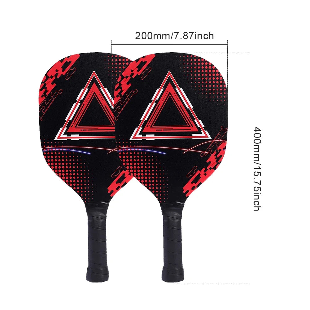 Pickle Ball Paddle Set w/ Portable Carry Bag