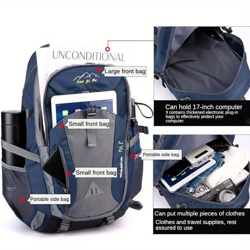 Men's and Women's Shoulder Bag New 40L Outdoor Hiking Backpack, Large Capacity