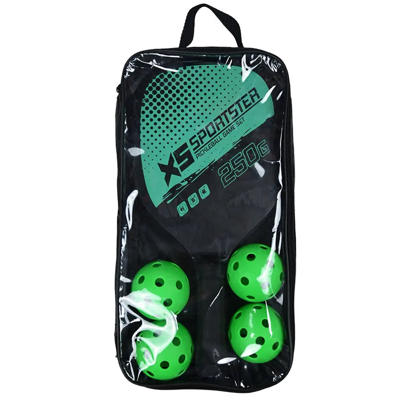 Pickleball Rackets Set Pickleball Paddle Set of 2 Rackets & 4 Pickleballs