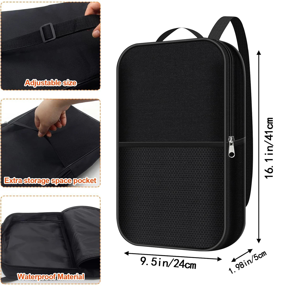 1pc Pickleball Paddle Cover with Pocket, With Extra Storage Space