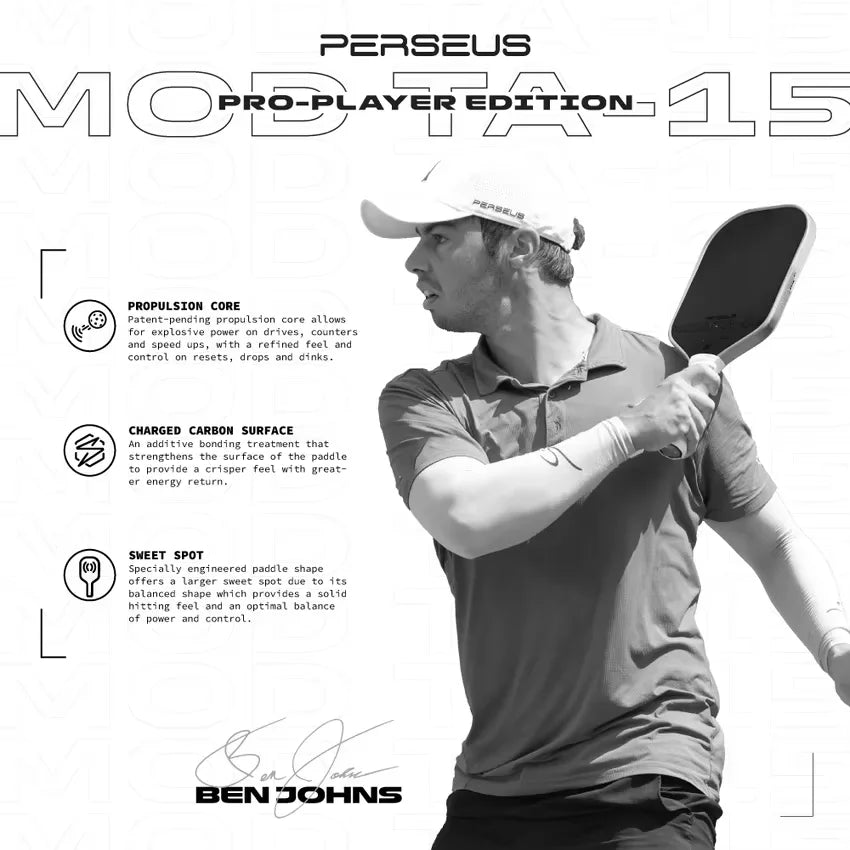 Pickleball Paddle Carbon Fiber Mod TA-15 16MM
