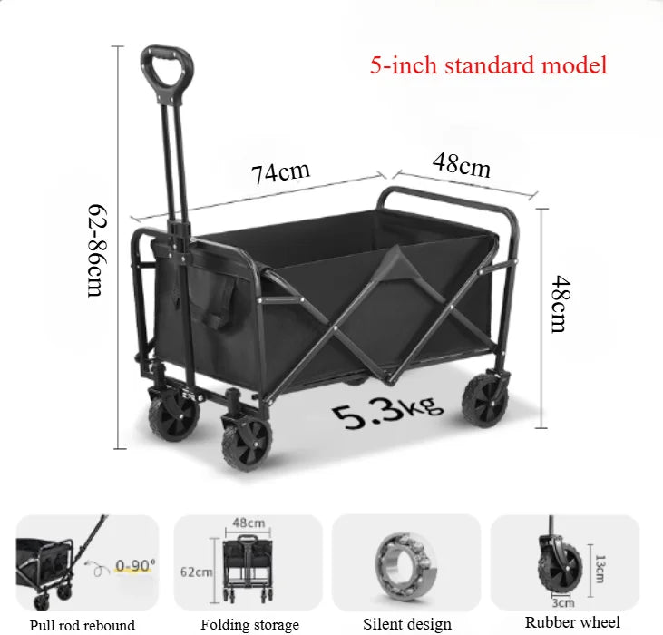 Large Capacity Camping Cart