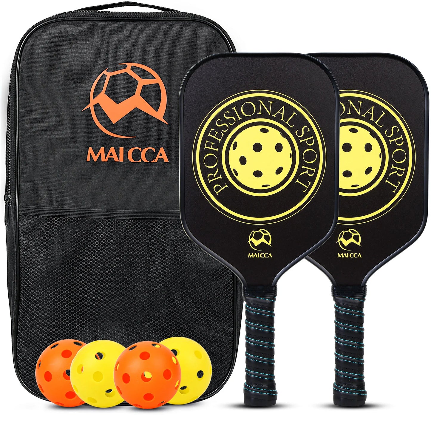 Pickleball Paddles Set w/ Carrying Bag