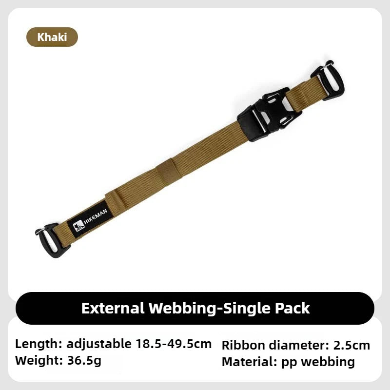 HIKEMAN Adjustable Outdoor Luggage Straps Camping Travel Gear Buckle Fastening Packing Belt for Hiking Accessories