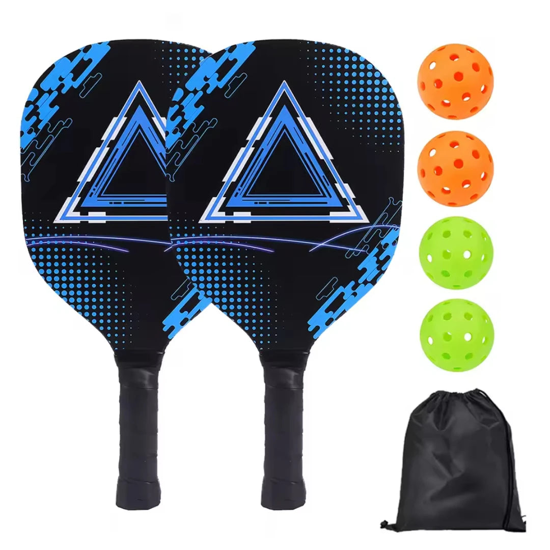Pickle Ball Paddle Set w/ Portable Carry Bag