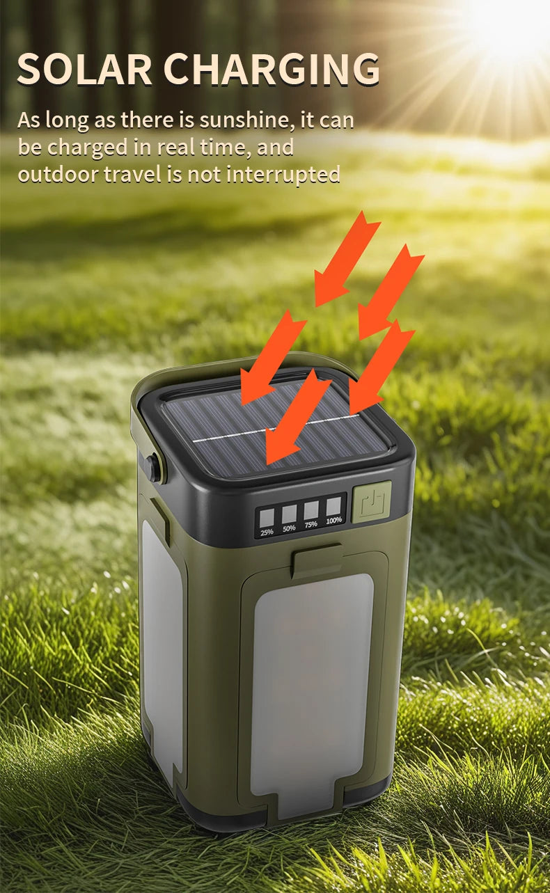 Solar Camping Lantern with USB Output