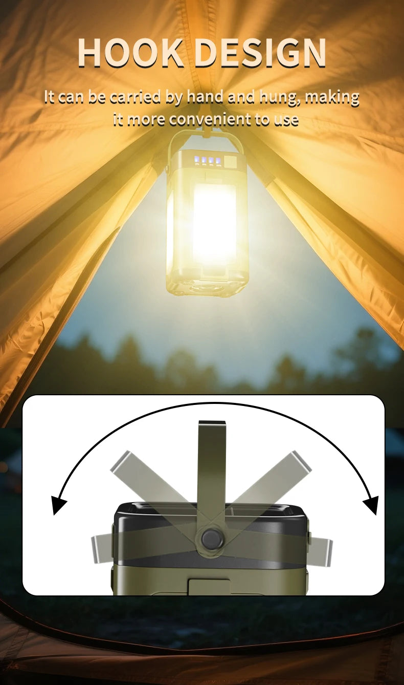 Solar Camping Lantern with USB Output