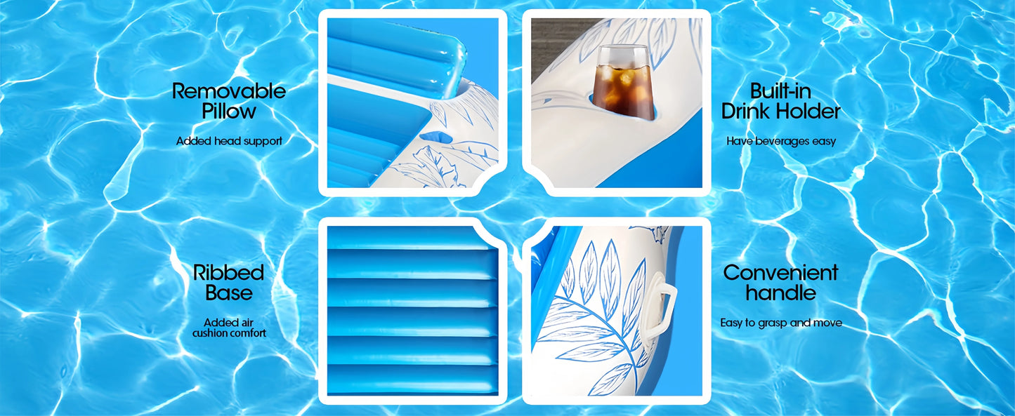 Portable inflatable mattress