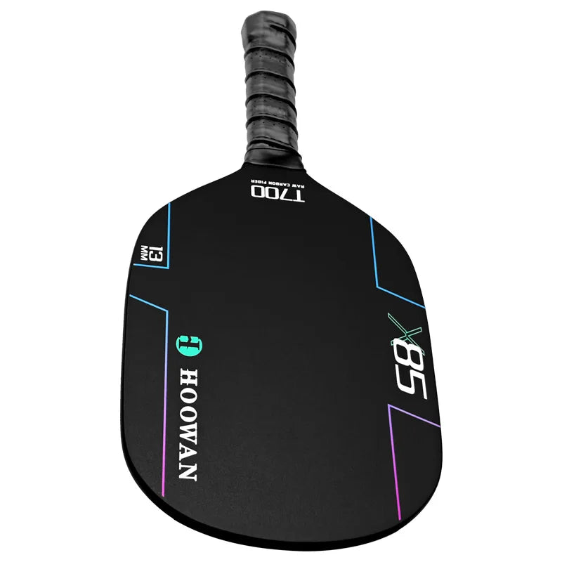 Full Carbon Pickleball Paddle 4-Ply T700 Carbon Fiber Grit Surface