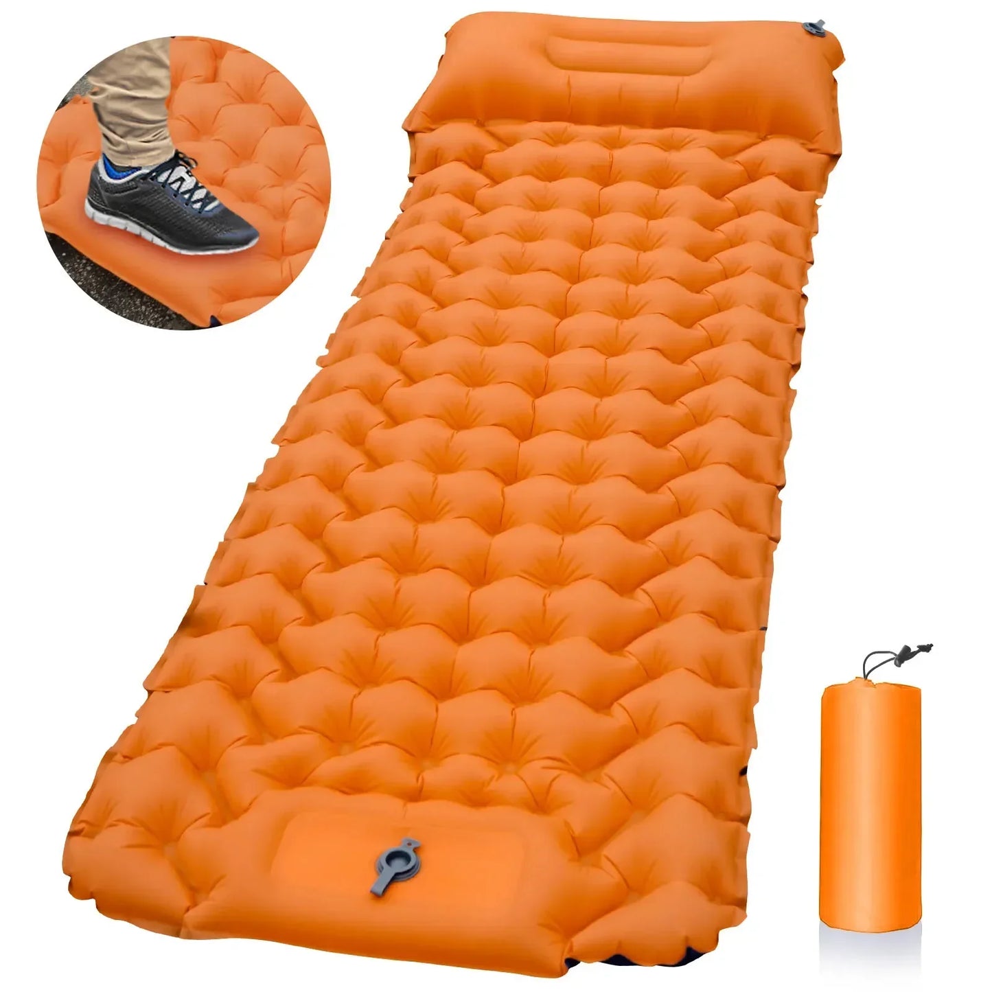 Camping Inflatable Mattress with Pillow