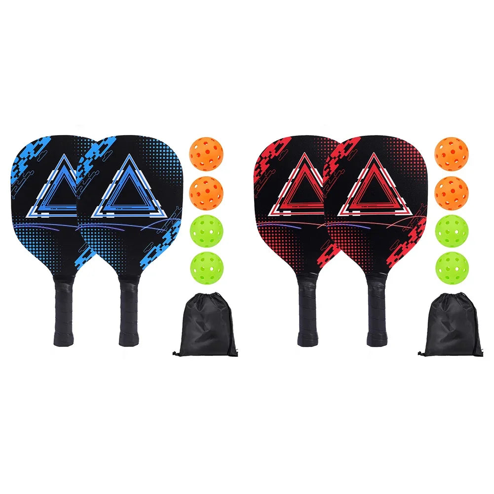 Pickle Ball Paddle Set w/ Portable Carry Bag