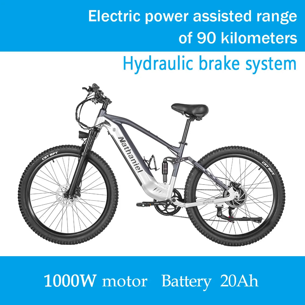 E-bike 27.5-inch 48V 1000W Motor soft tail shock absorption