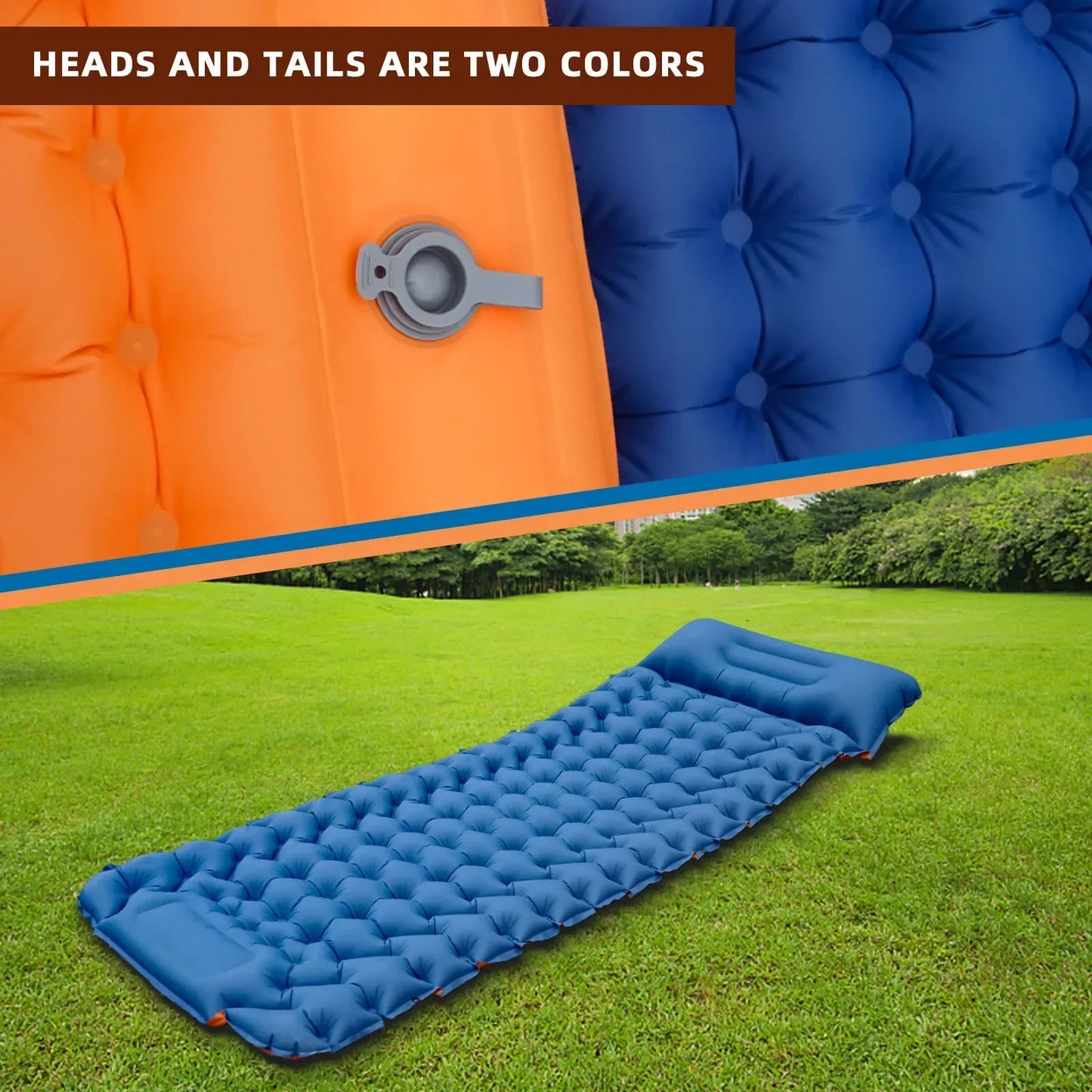 Camping Inflatable Mattress with Pillow