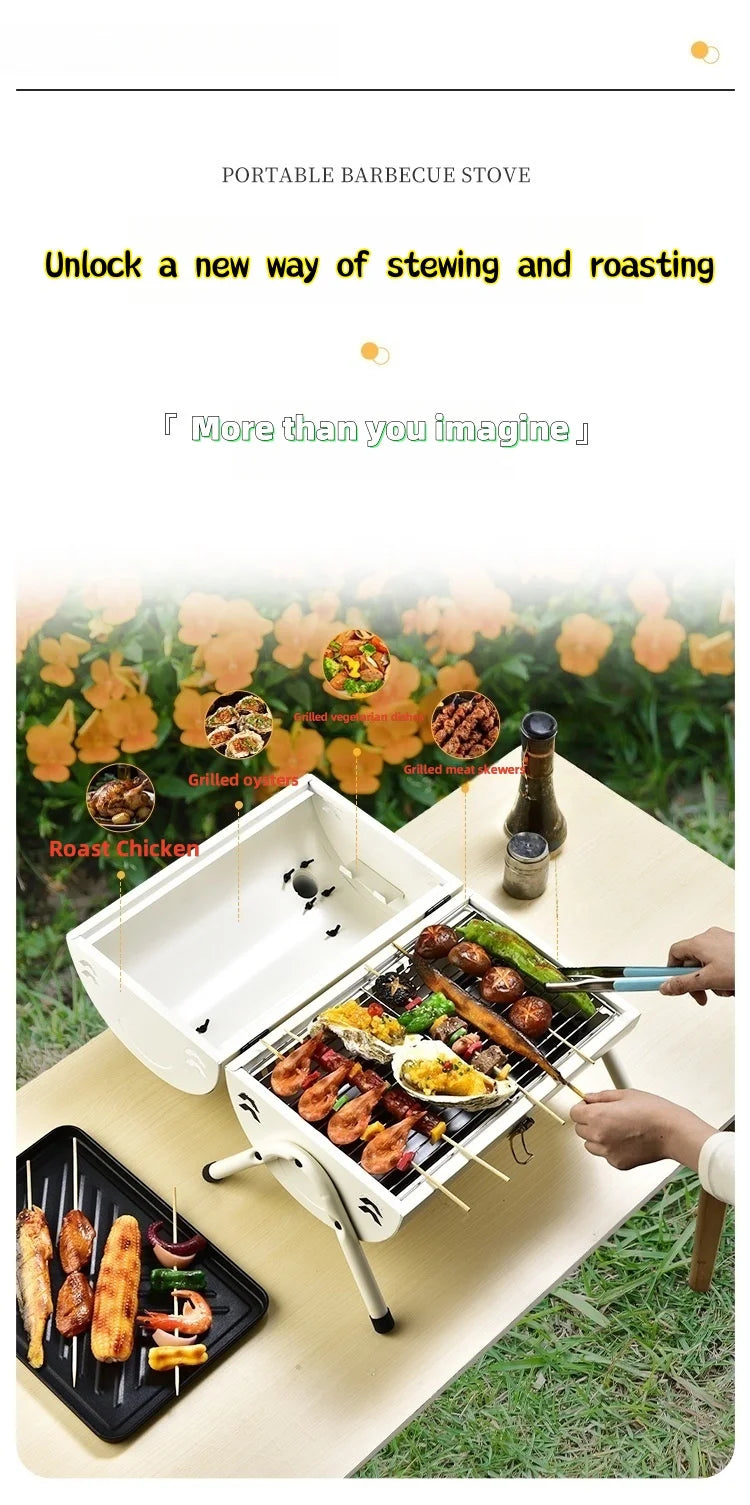Portable grill, easy to carry