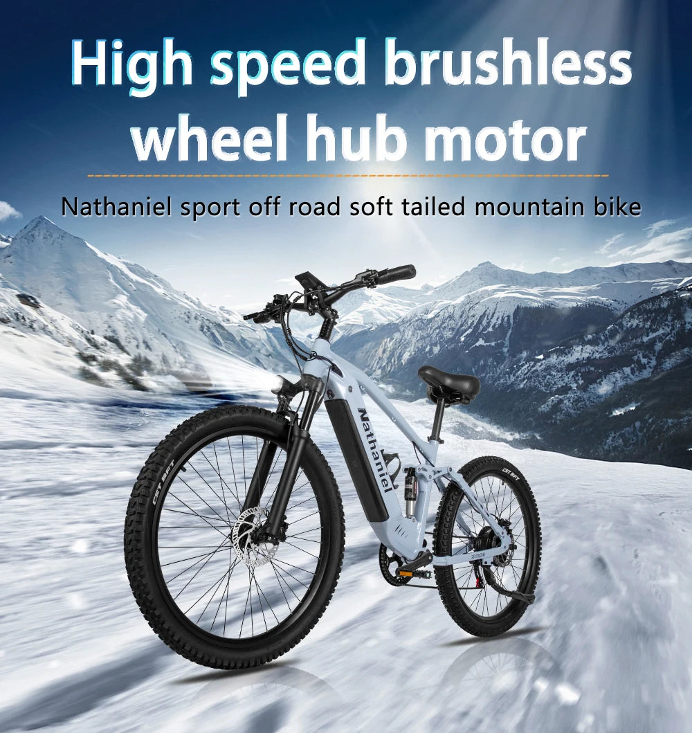 E-bike 27.5-inch 48V 1000W Motor soft tail shock absorption