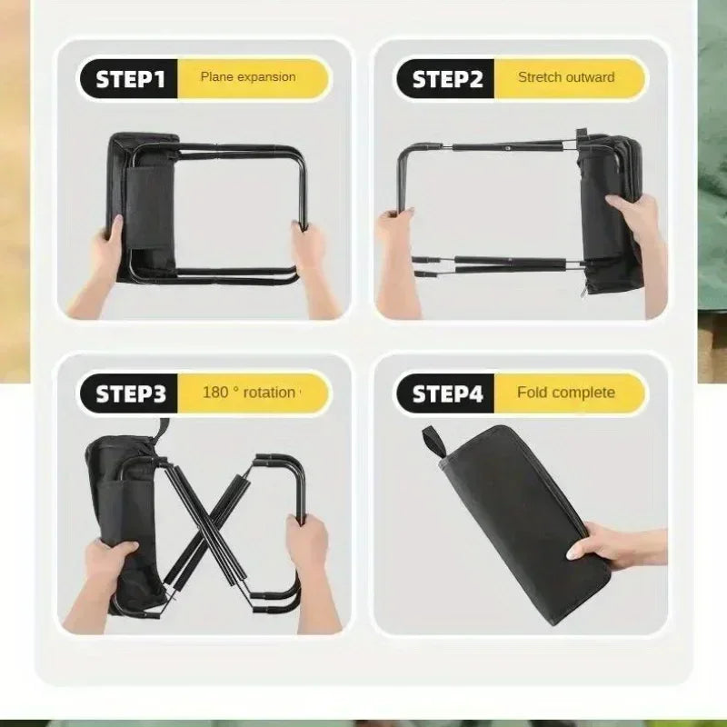 Portable folding stool