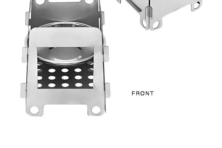 Portable Camping Wood Stove, Stainless Steel