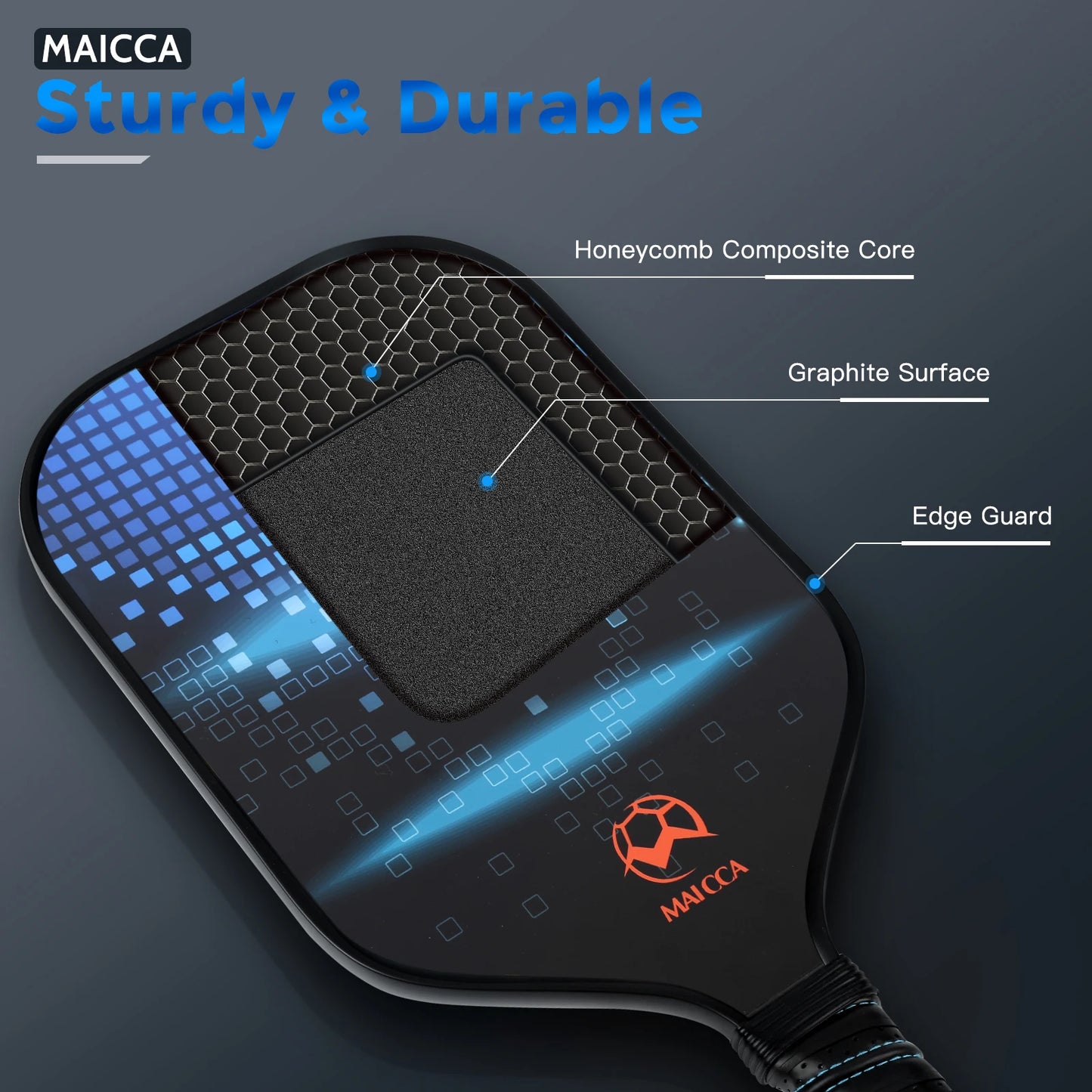 Pickleball Paddles Set w/ Carrying Bag