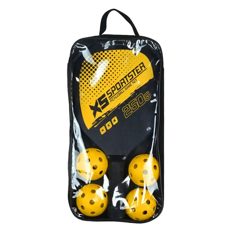 Pickleball Rackets Set Pickleball Paddle Set of 2 Rackets & 4 Pickleballs