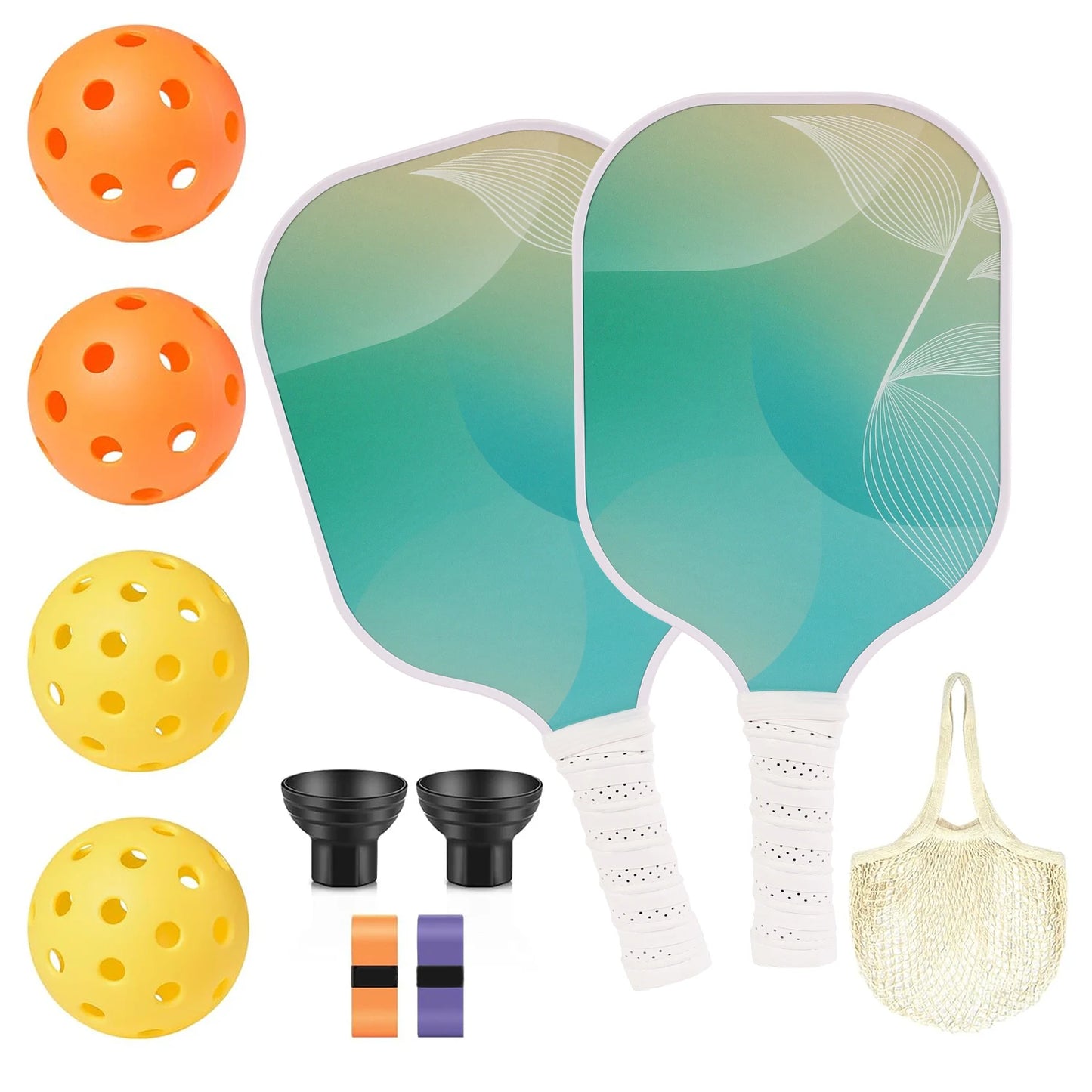 Pickleball Paddles Set USAPA Approved Carbon Fiber