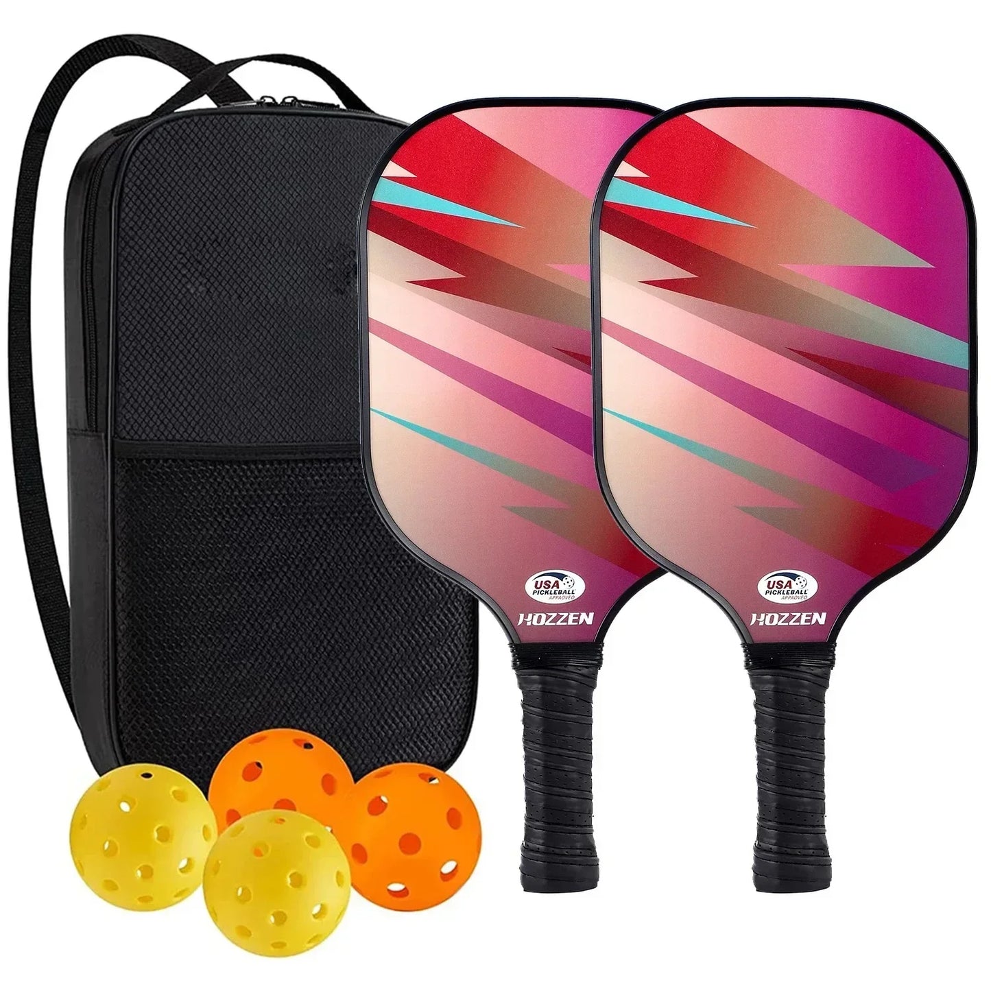 Pickleball Paddles Set w/ Carrying Bag