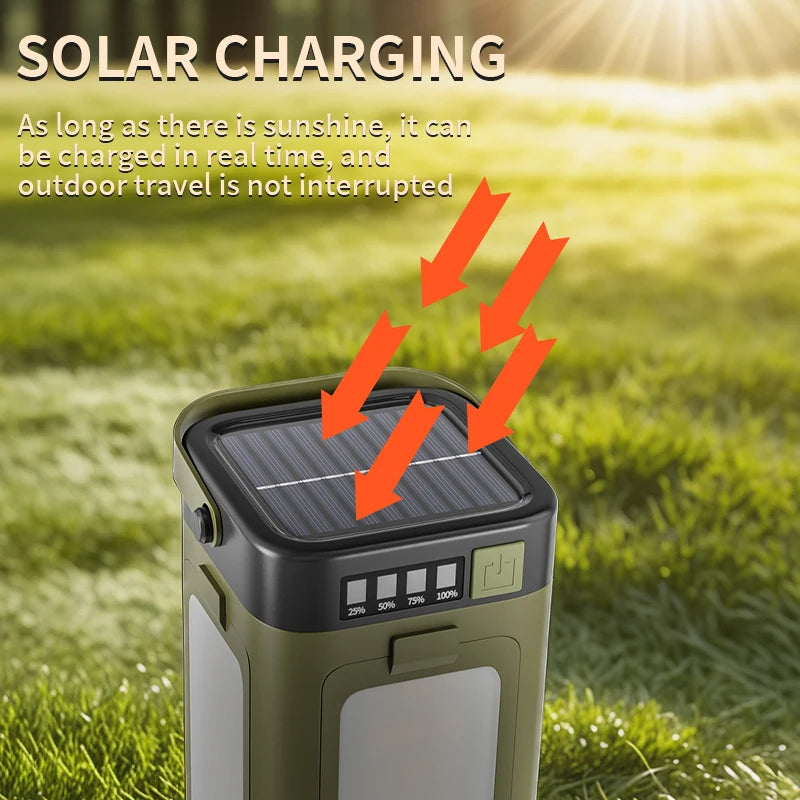 Solar Camping Lantern with USB Output