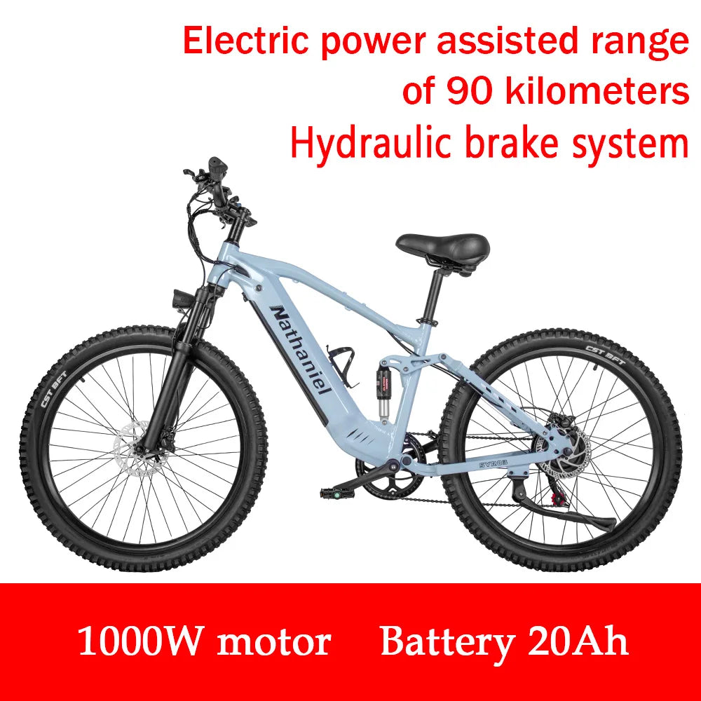 E-bike 27.5-inch 48V 1000W Motor soft tail shock absorption