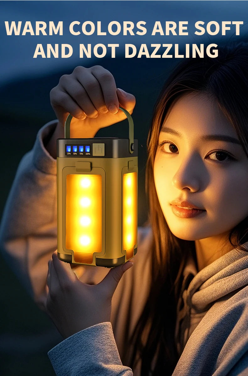 Solar Camping Lantern with USB Output