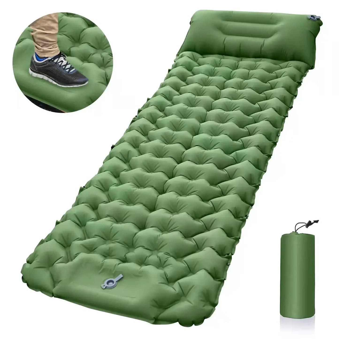 Camping Inflatable Mattress with Pillow