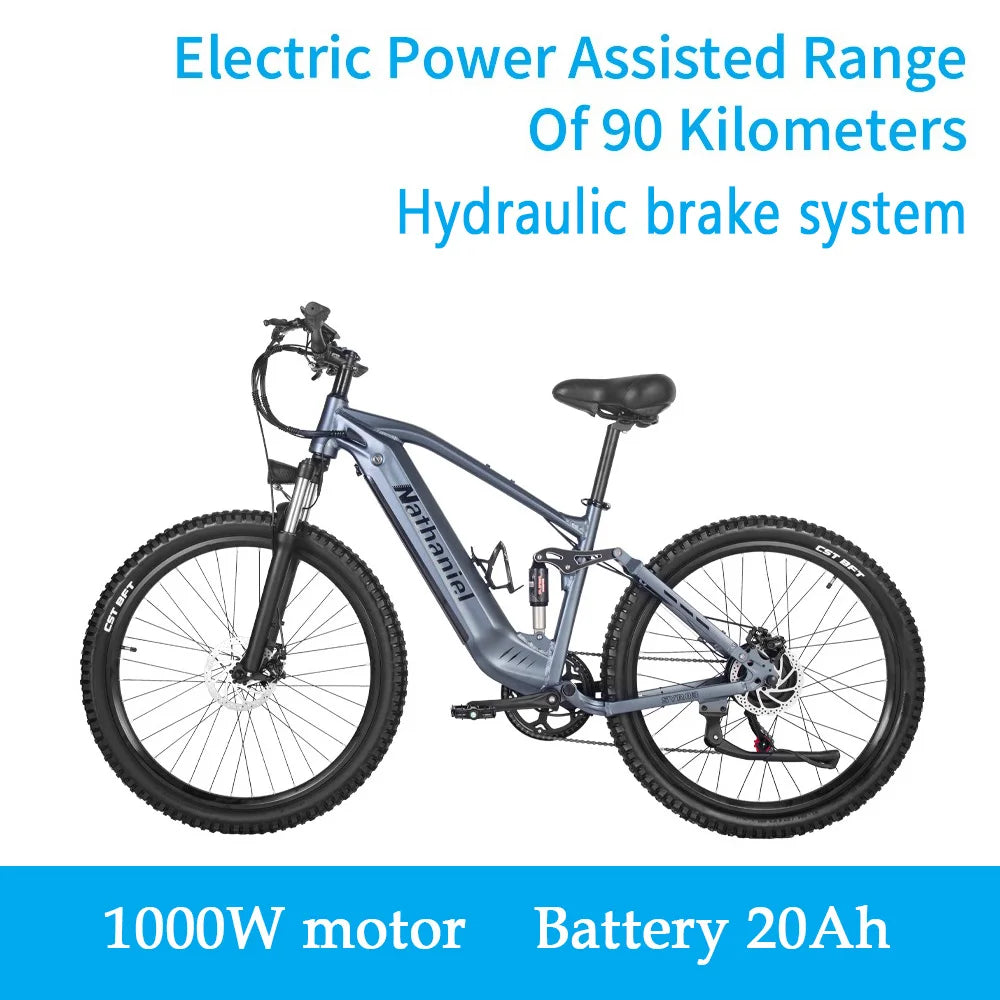 E-bike 27.5-inch 48V 1000W Motor soft tail shock absorption