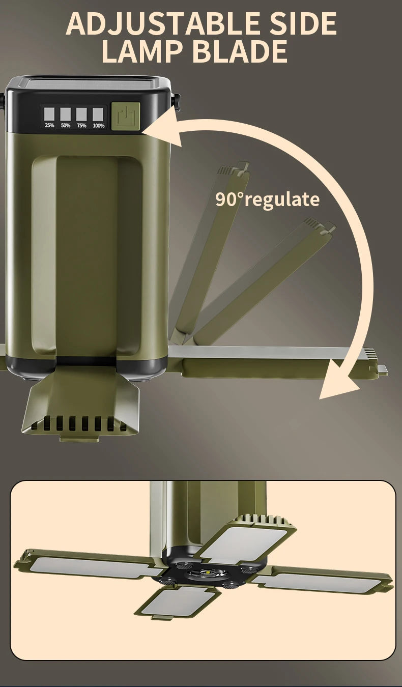 Solar Camping Lantern with USB Output