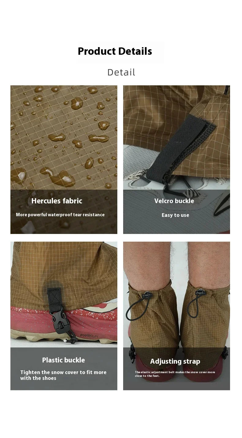 3F UL GEAR Hiking Trekking Leg Gaiters Camping UHMWPE Waterproof Mountain Leggings Snow Sand Protection Shoes Covers Equipment