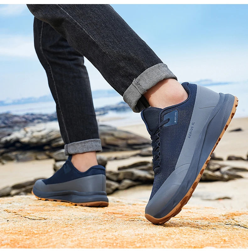 Hiking Shoes Outdoor Walking Mountain Non-Slip Casual Waterproof Sneakers Rubber Wear-Resistant Camping Breathable Hiking Boots