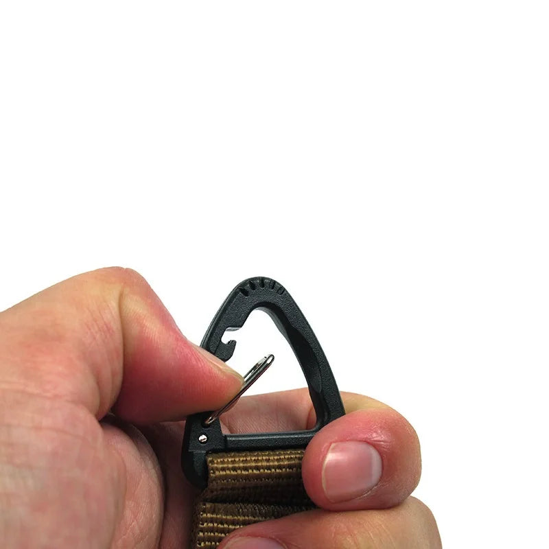 Outdoor Tools Camping Carabiner Hook Hiking Webbing Buckle Belt Clip Hanging Keychain Climbing Survival Equipment 1pcs