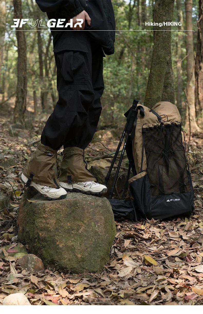 3F UL GEAR Hiking Trekking Leg Gaiters Camping UHMWPE Waterproof Mountain Leggings Snow Sand Protection Shoes Covers Equipment