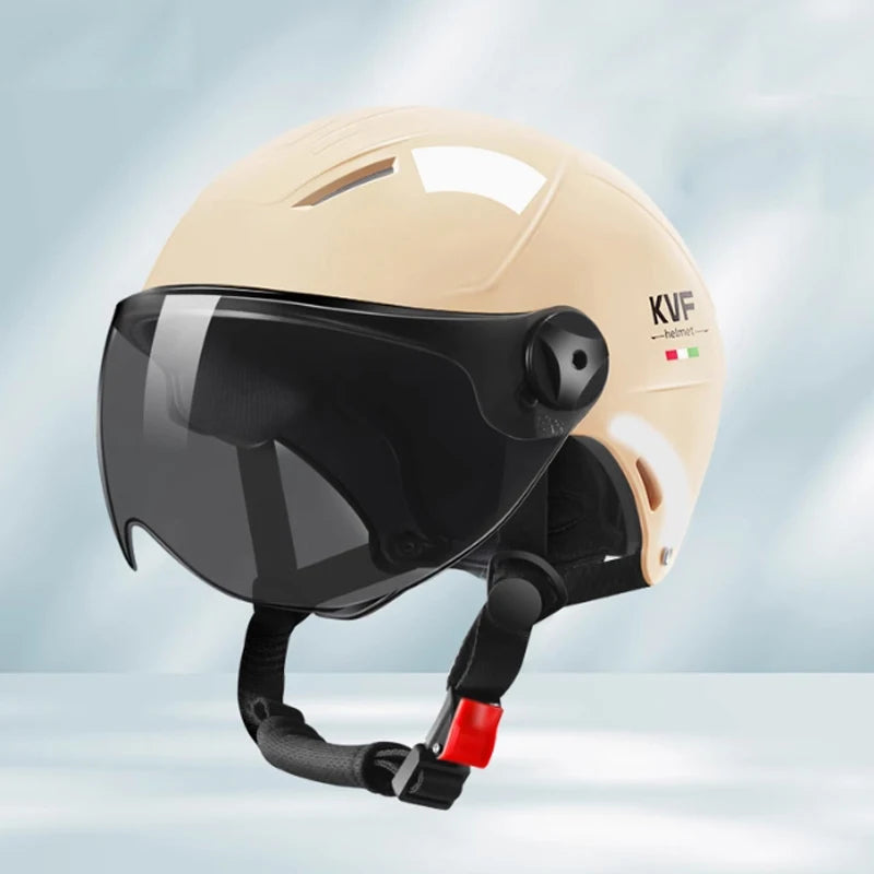 2025 E-Bike helmet summer helmet for motorcycle men women with sunglasses