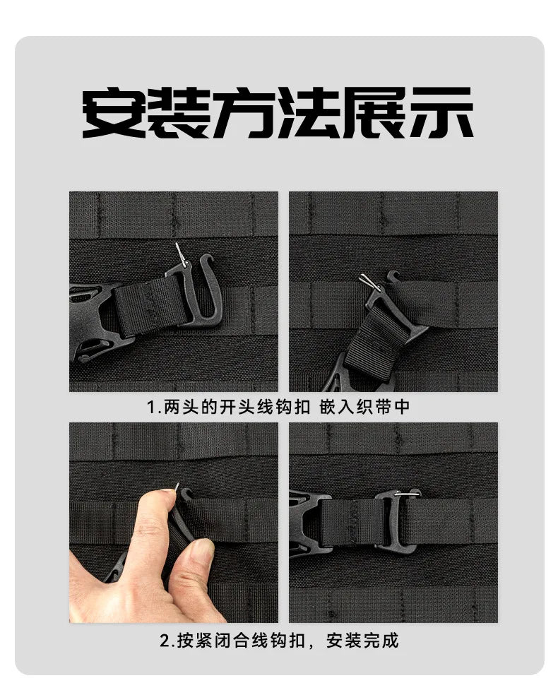 HIKEMAN Adjustable Outdoor Luggage Straps Camping Travel Gear Buckle Fastening Packing Belt for Hiking Accessories