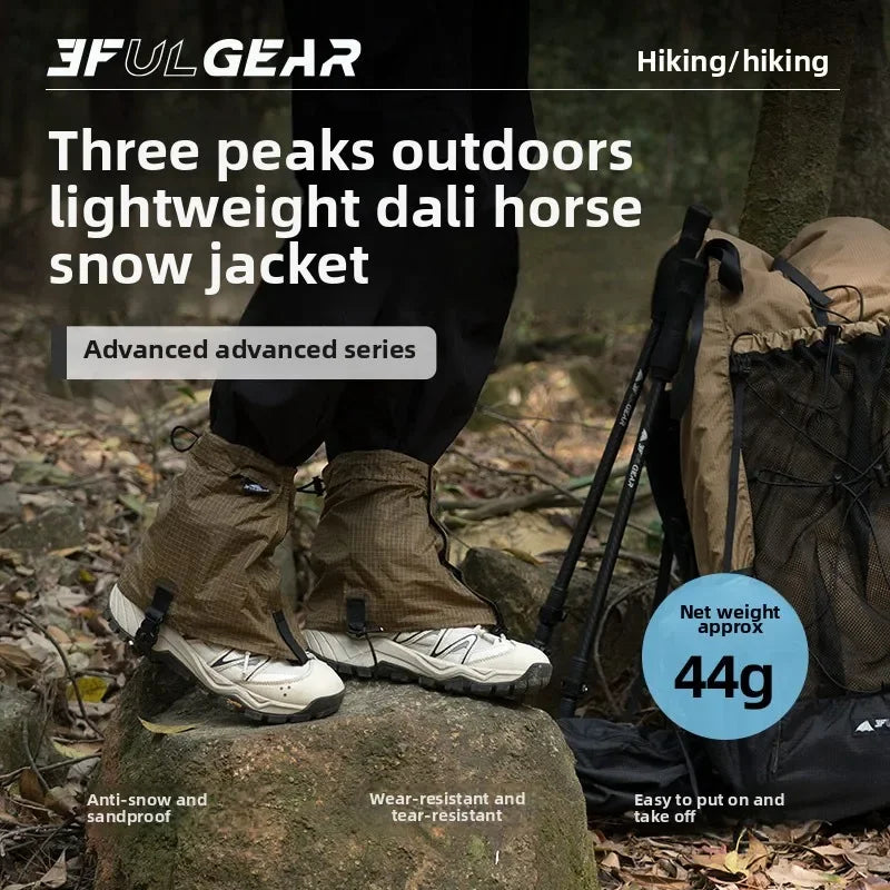 3F UL GEAR Hiking Trekking Leg Gaiters Camping UHMWPE Waterproof Mountain Leggings Snow Sand Protection Shoes Covers Equipment