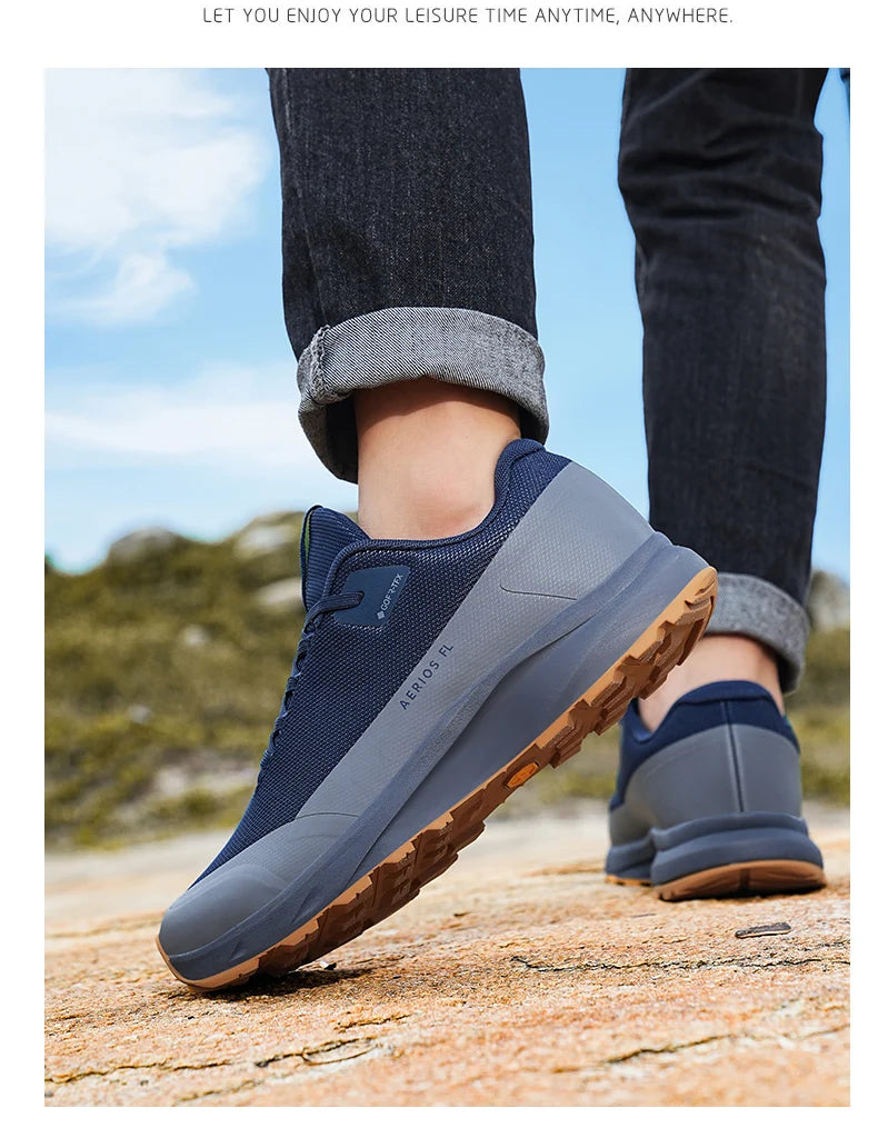 Hiking Shoes Outdoor Walking Mountain Non-Slip Casual Waterproof Sneakers Rubber Wear-Resistant Camping Breathable Hiking Boots