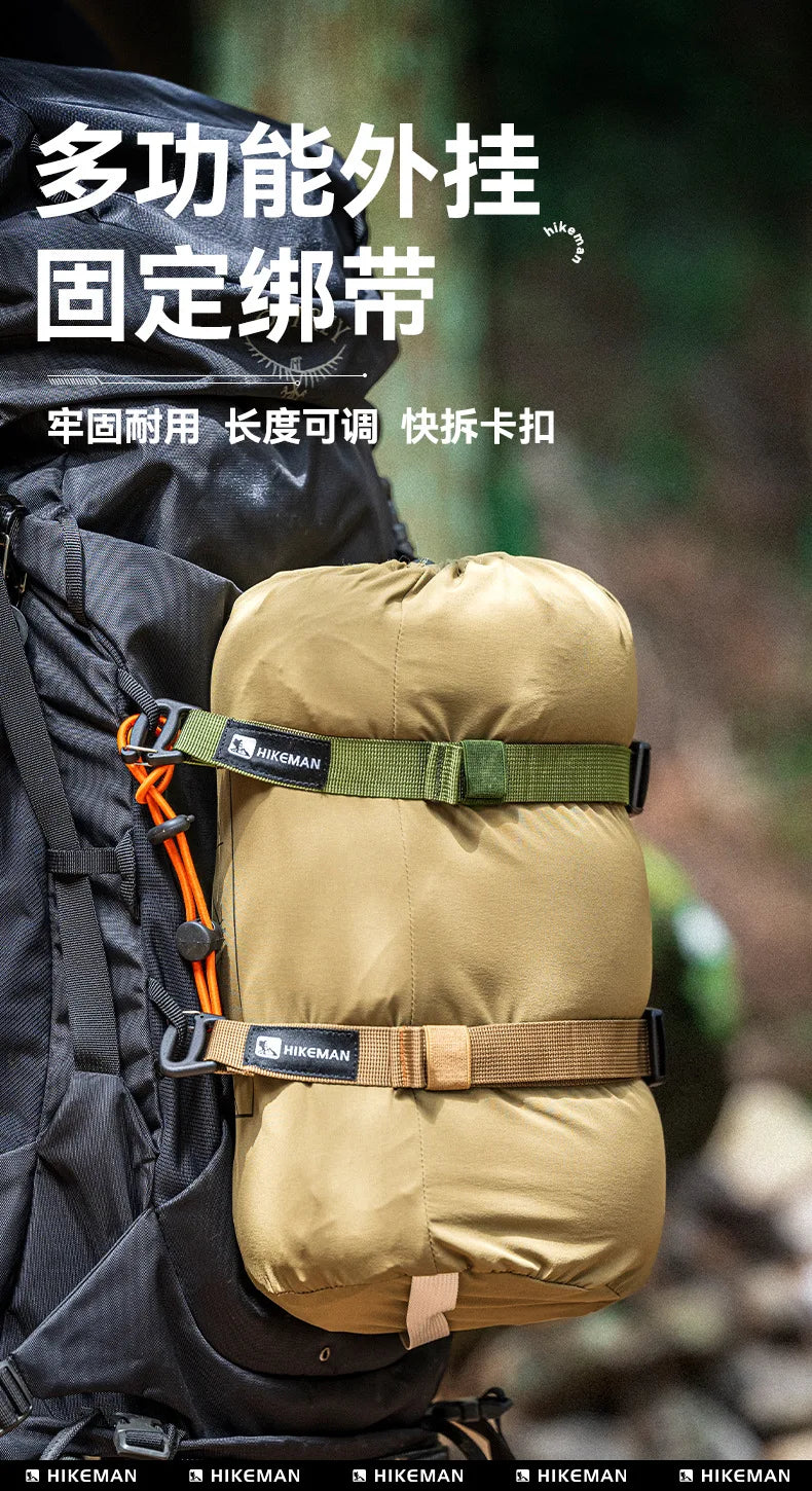 HIKEMAN Adjustable Outdoor Luggage Straps Camping Travel Gear Buckle Fastening Packing Belt for Hiking Accessories